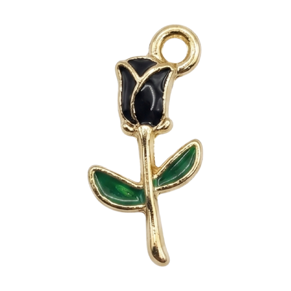Onyx Tulip — Charms by Sitaish