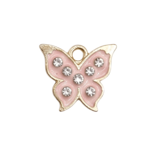 Pink Crystal Butterfly — Charms by Sitaish
